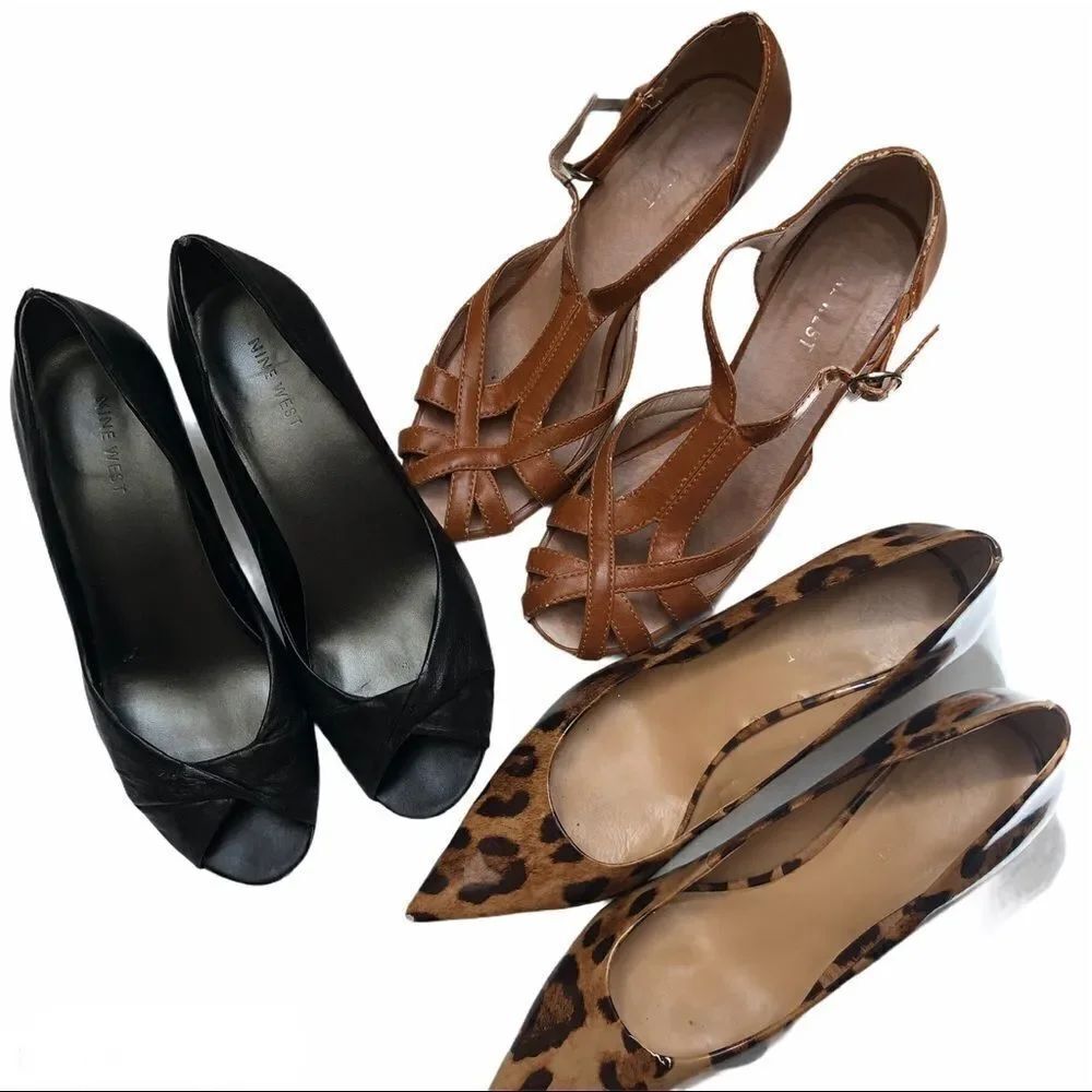Nine West Set of 3 Pairs of Size 7 Shoes (Flawed)